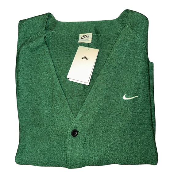 Nike SB Wool Cardigan in George Green DQ6306-341 - Picture 6 of 16
